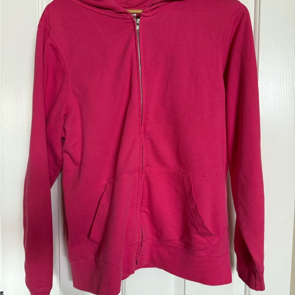 Pink Zip-Up Hoodie